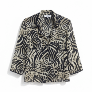 Codigo-13  Puntos 35 Blusa Animal Print (Cebra/Leopardo) Talla M - ¡Envío GRATIS!