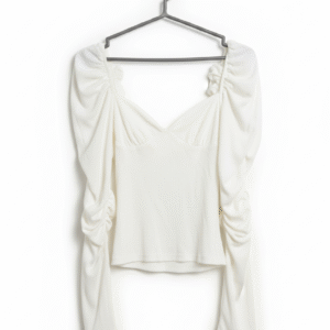 Codigo-20  Puntos 25 : Blusa blanca elegante Talla M  | ENVÍO GRATIS