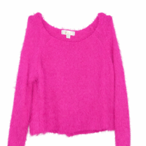 Codigo-90 Puntos 20 :Suéter rosa fucsia afelpado para mujer talla L | Envío gratis