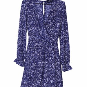 Codigo-49 Puntos 20 Vestido azul estampado manga larga talla S | Envío gratis