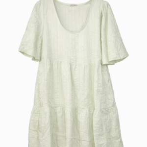 Codigo-54  Puntos 20: Vestido verde claro manga corta talla XS | Envío gratis