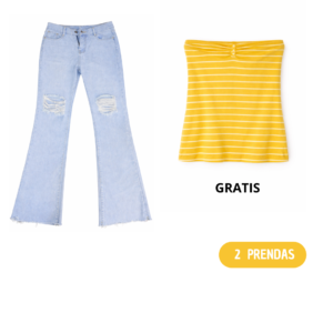 Codigo-62 Puntos 20: Pantalón de mujer Talla L + blusa GRATIS | Envío gratis