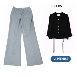 Codigo-65 Puntos 20: Pantalón de tela talla 6P + camisa negra GRATIS talla 8 | Envío gratis