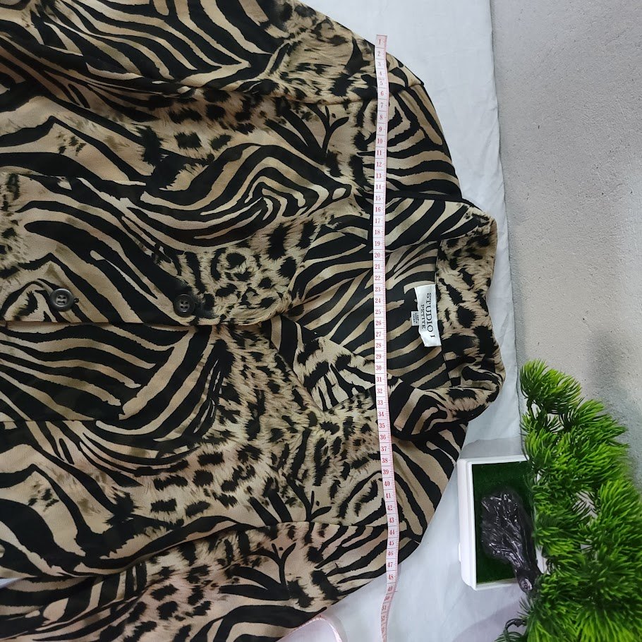 Blusa Animal Print (Cebra & Leopardo) Talla M – Elegante y Única | ¡Envío GRATIS! - Imagen 6