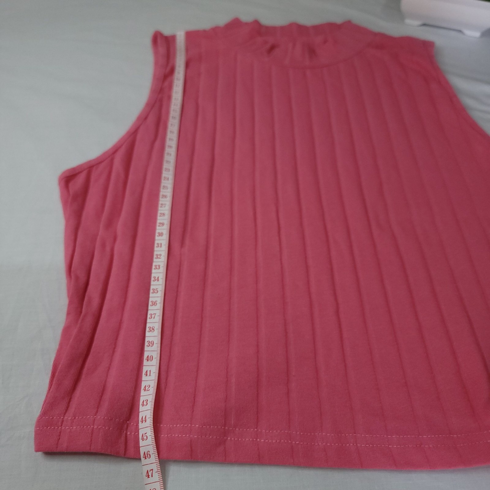 Codigo-101 Blusa Elegante Plisada Rosa Sin Mangas - Talla XL - Imagen 4