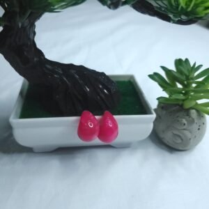 Código-108-Aretes Acrílicos Gota Fucsia para Mujer