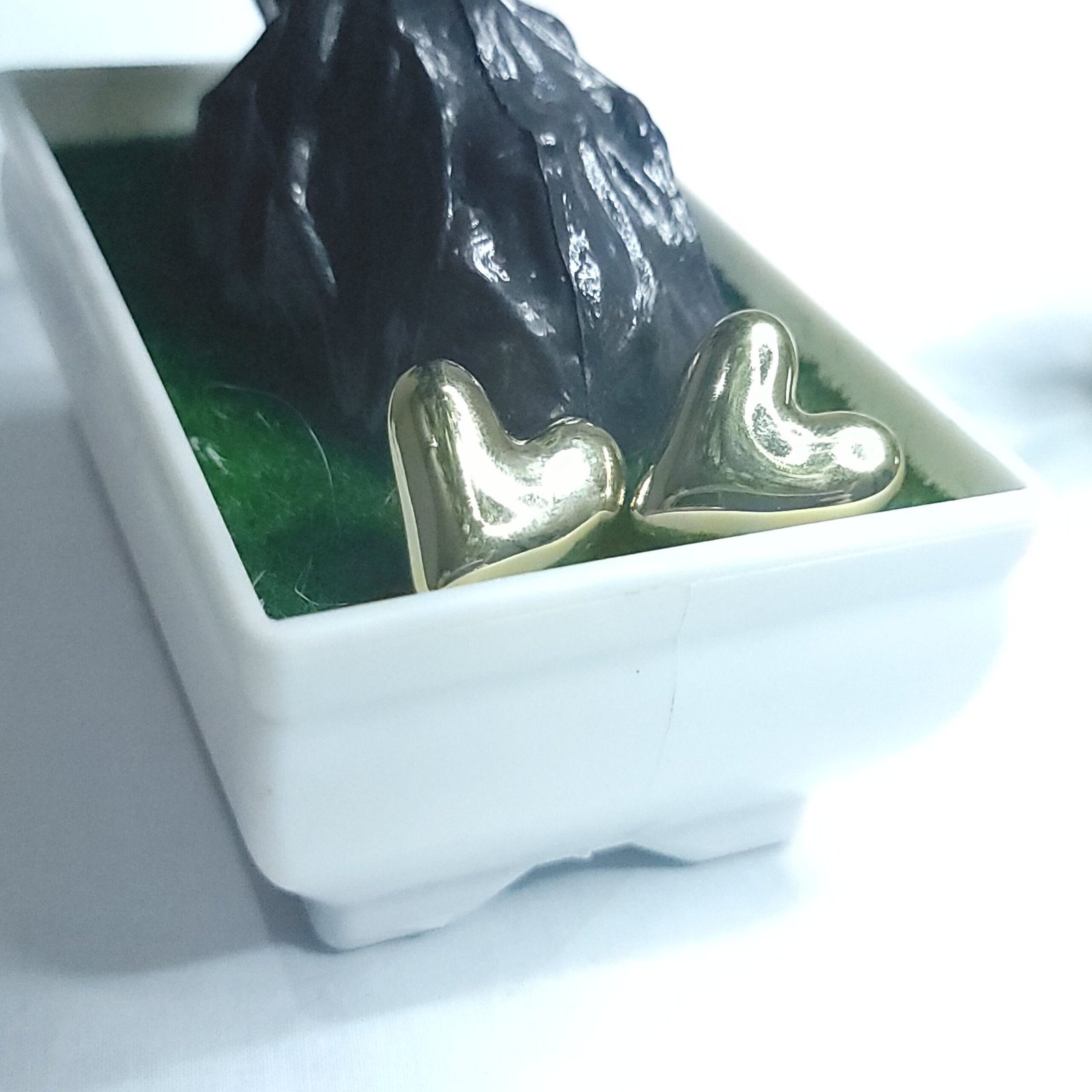 Aretes de Corazón Dorado - Imagen 3