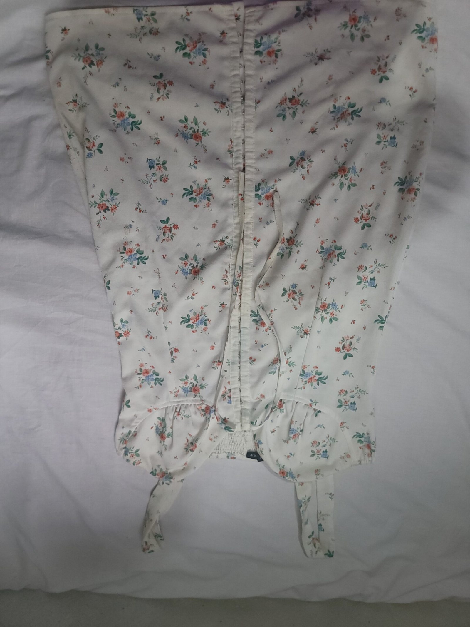 Vestido floral blanco talla M | Envío gratis - Imagen 2