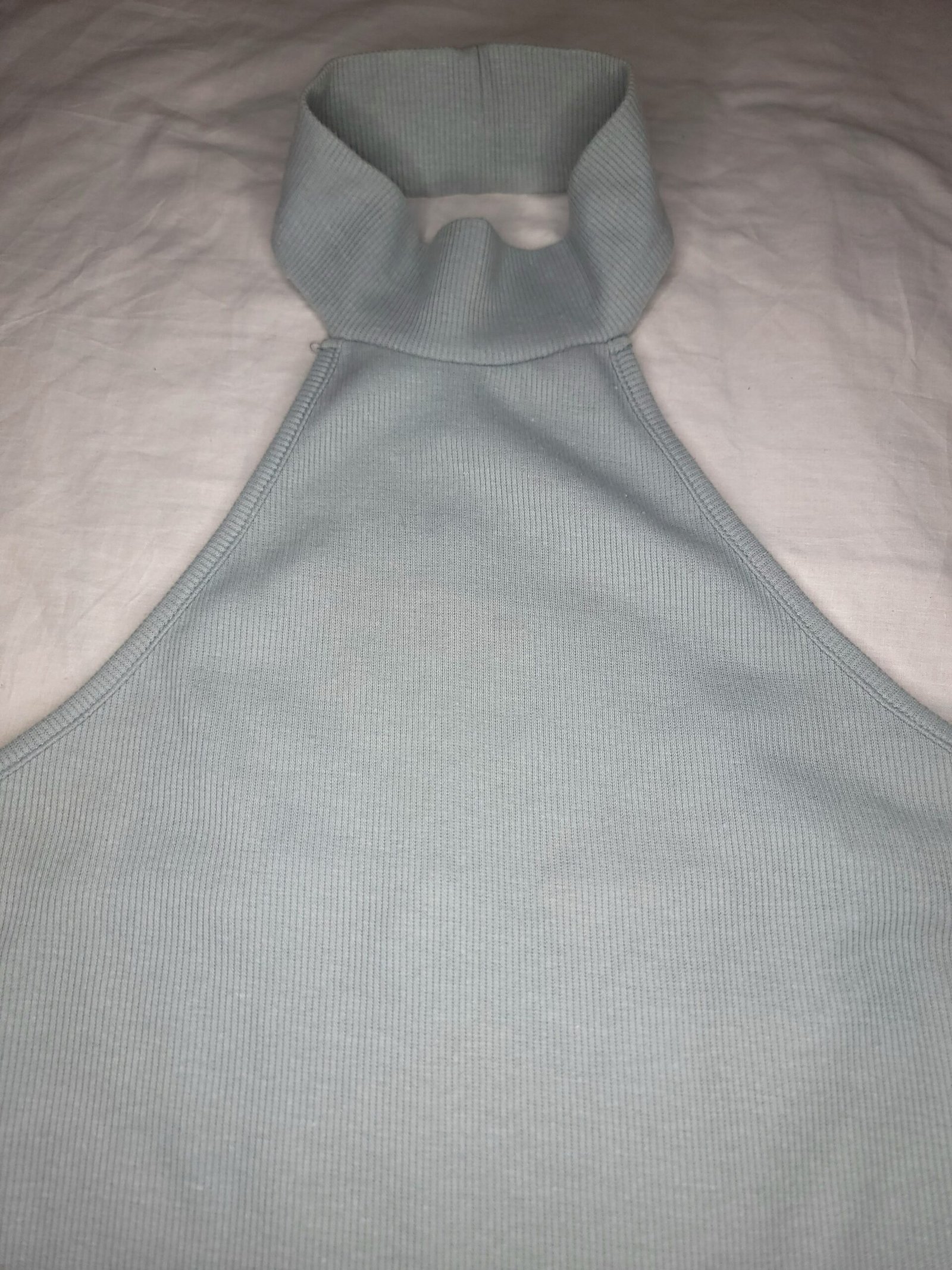 Blusa de cuello alto sin mangas estilo elegante – Talla S - Imagen 4