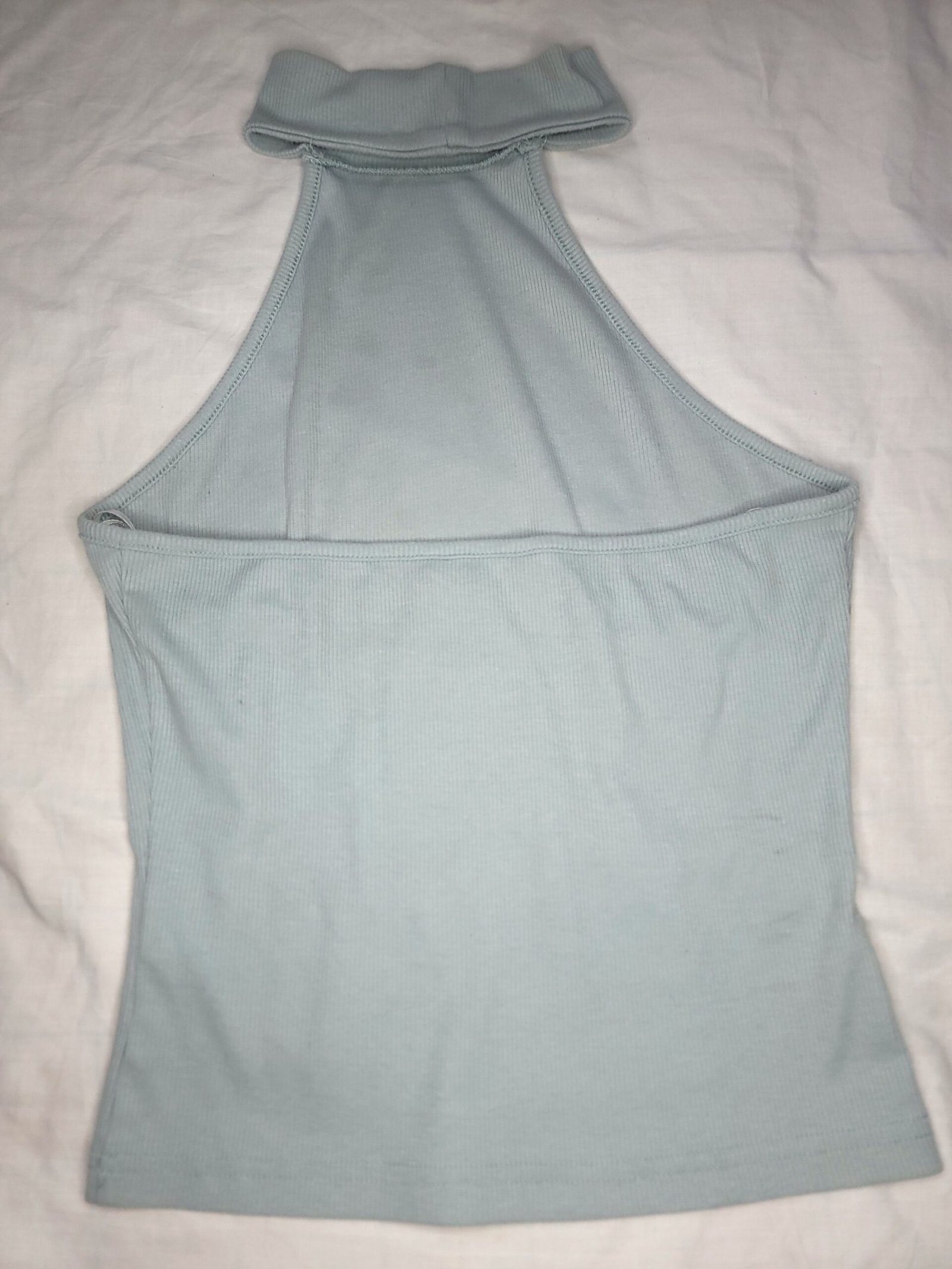 Blusa de cuello alto sin mangas estilo elegante – Talla S - Imagen 3