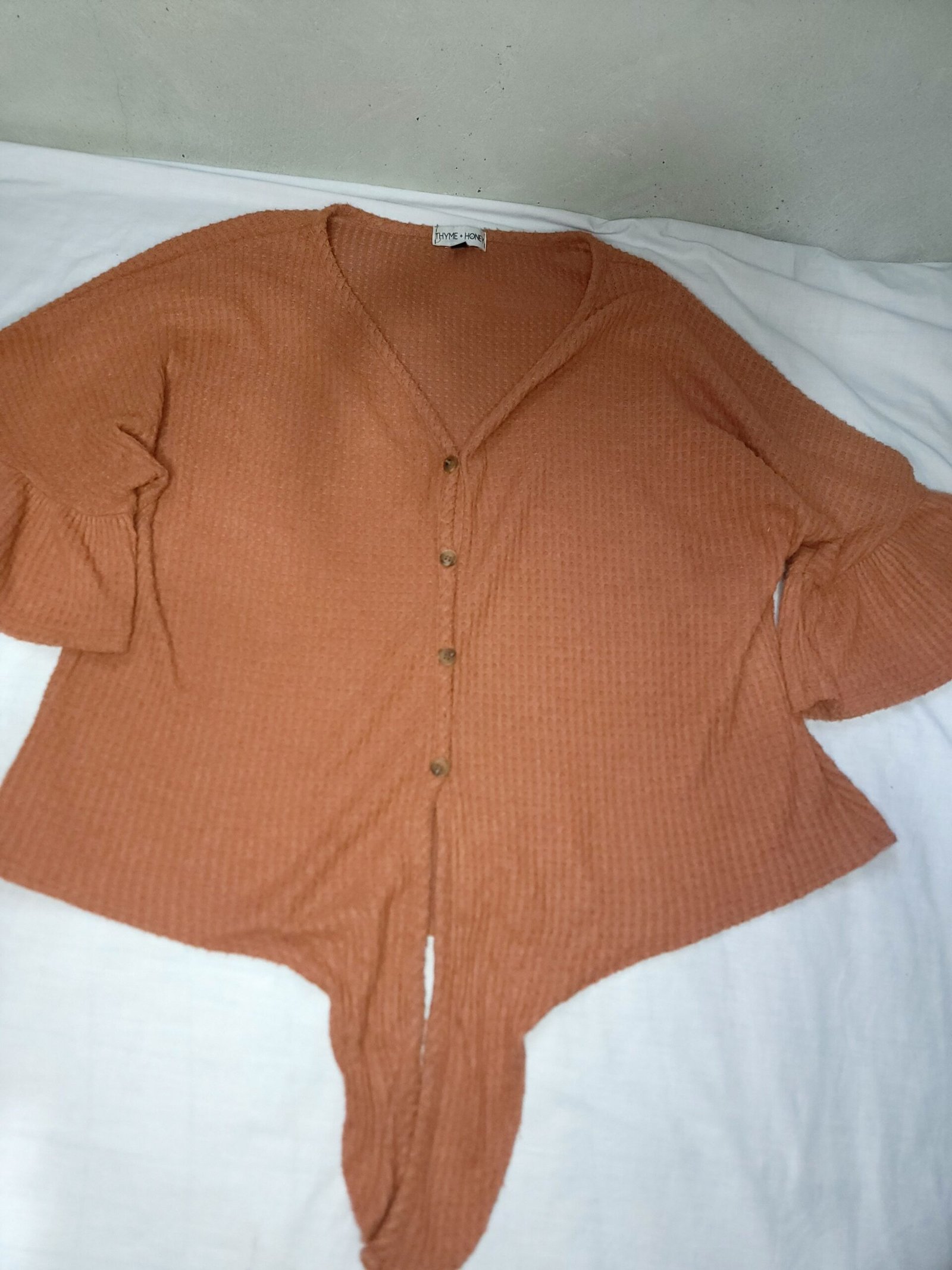 Blusa de Punto con Botones y Mangas Cortas - Imagen 3