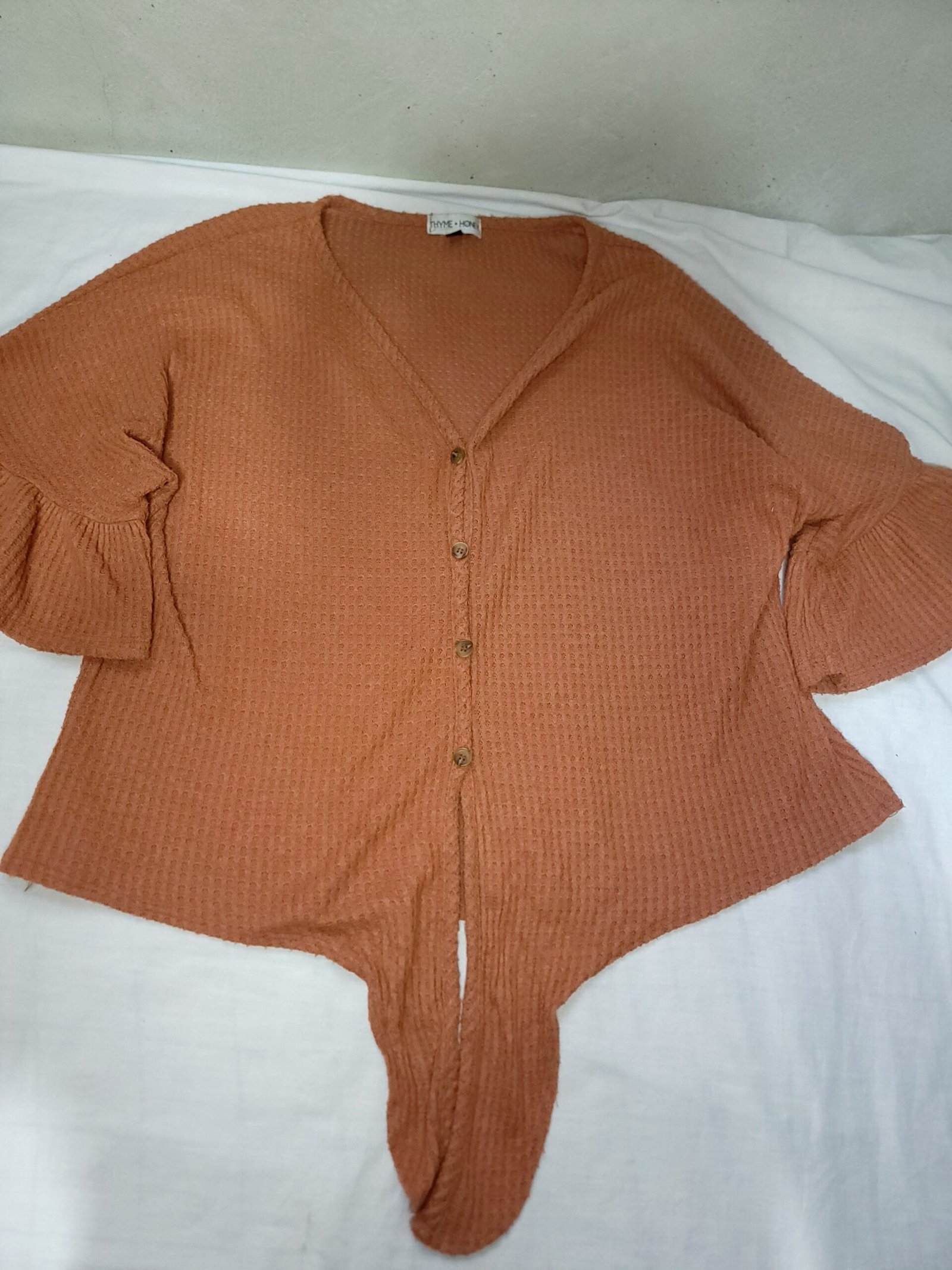 Blusa de Punto con Botones y Mangas Cortas - Imagen 2