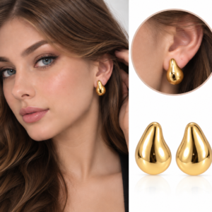 Aretes de Gota con Diseño Elegante