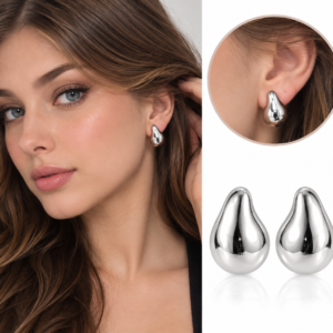 Aretes de Acero Inoxidable Diseño Vintage y Elegante