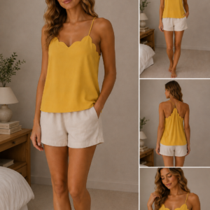 Blusa de Tirantes con Escote Ondulado J.CREW