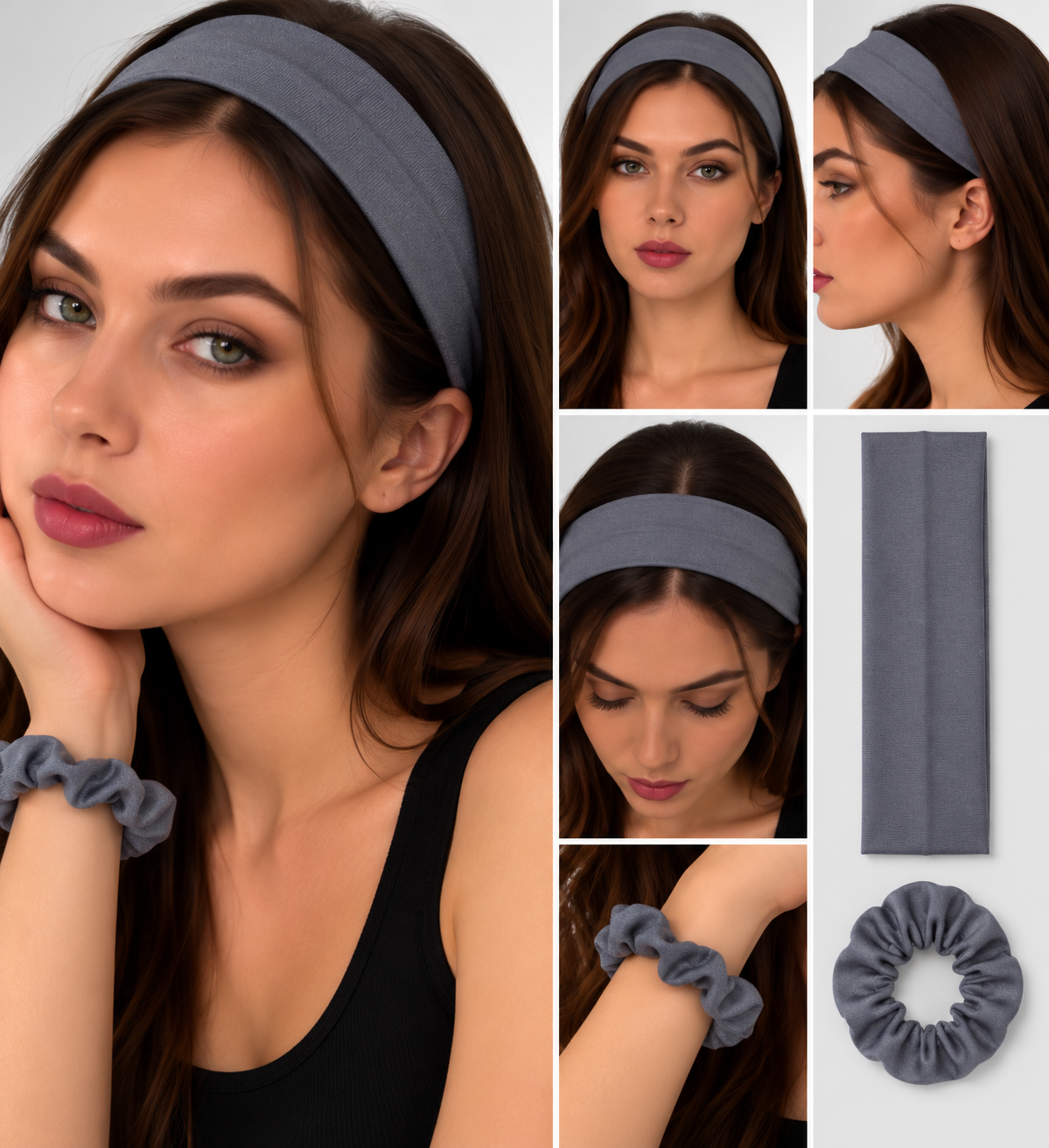 Set de 1 Vincha Elástica y 1 Cola para Cabello - Imagen 7