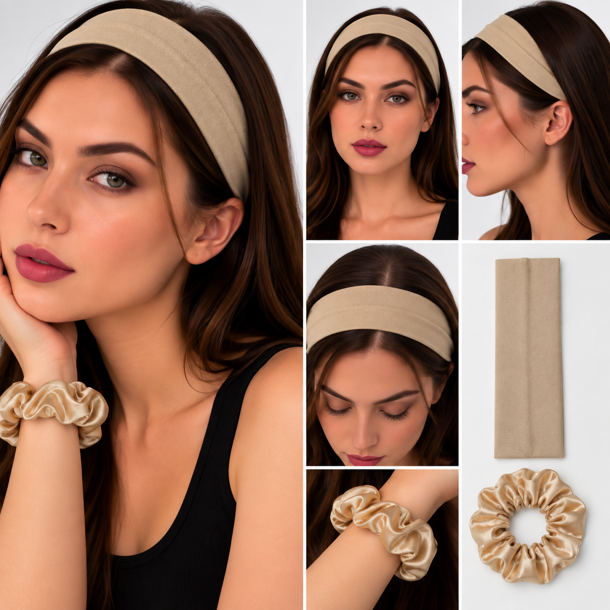 Set de 1 Vincha Elástica y 1 Cola para Cabello - Imagen 8