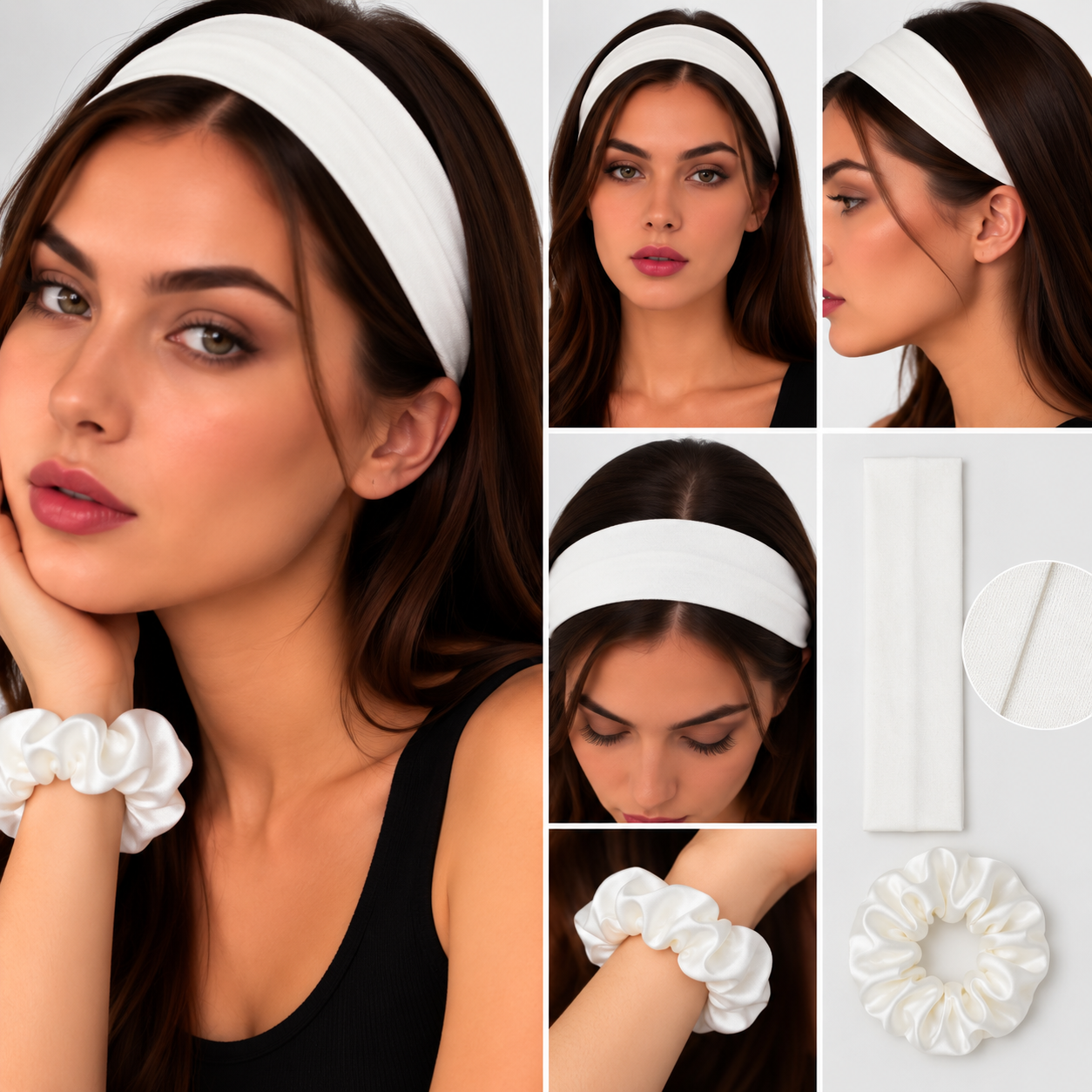 Set de 1 Vincha Elástica y 1 Cola para Cabello - Imagen 9