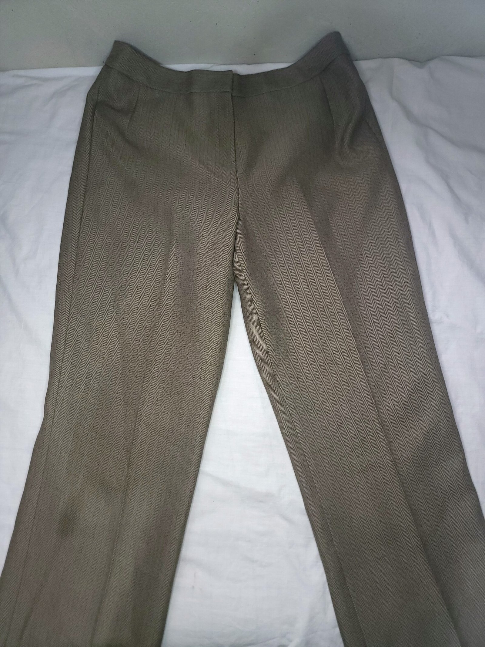 Pantalón de Vestir Gris de Pierna Ancha - Imagen 2