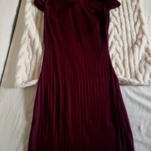 Vestido Vino Plisado