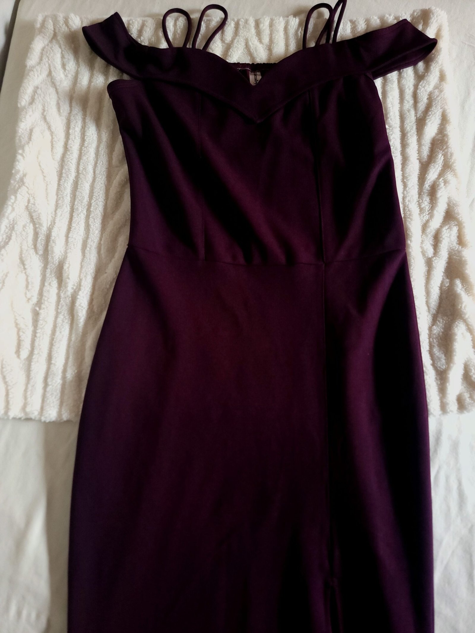 Vestido Largo de Fiesta Color Vino