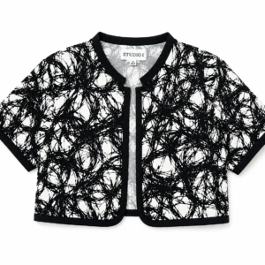 Chaqueta corta estampada