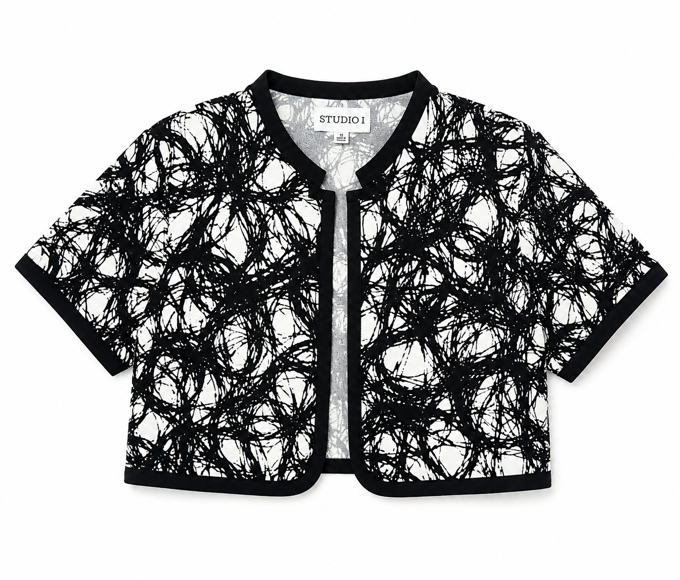 Chaqueta corta estampada