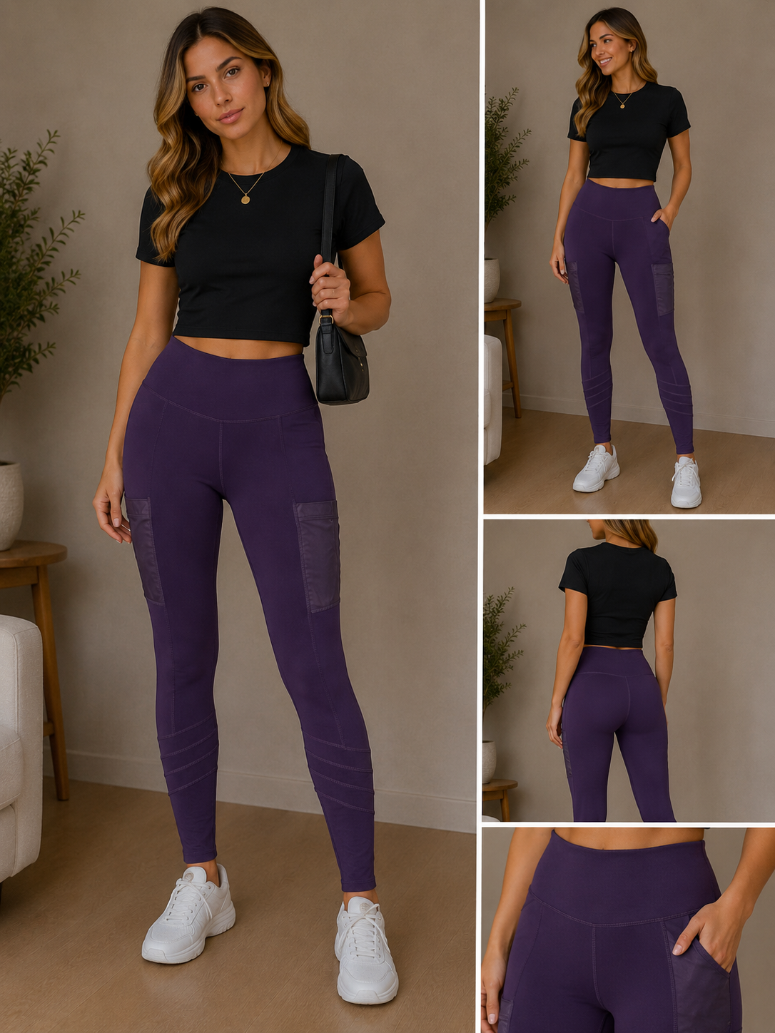 Leggings morados
